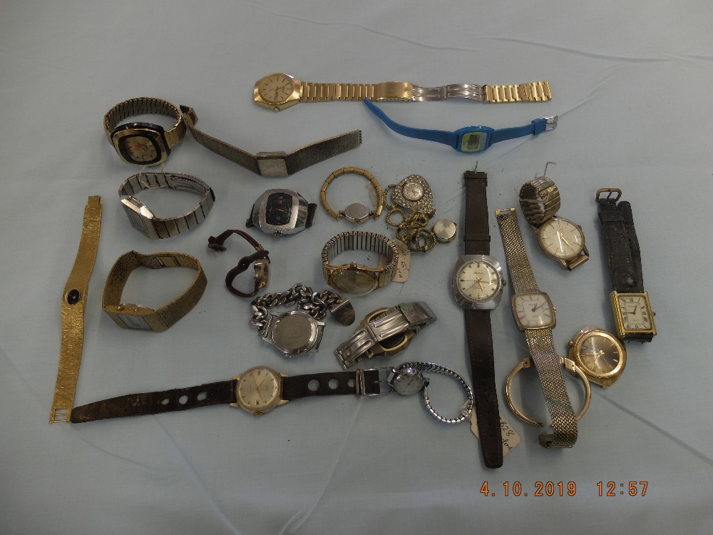 A quantity of assorted watches all in as found condition
