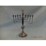 A hm silver menorah