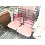 Seven retro chairs