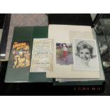 Two albums of memorabilia and a photos of Mavis Wright