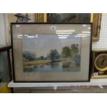 A framed and glazed watercolour,