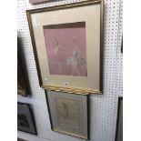 Two signed limited edition prints of ballerinas Tom Merryfield