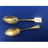 Two Georgian silver spoons