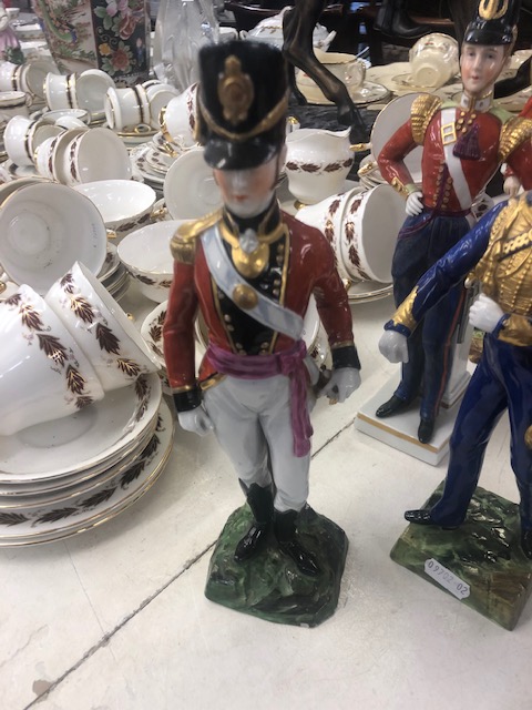 A collection of ten porcelain soldiers, capodimonte, Dresden, - Image 2 of 22