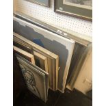 A quantity of assorted prints and paintings