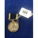 A young head Victoria naval long service and good conduct silver medal with ribbon