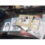 Two albums of memorabilia and a photos of Mavis Wright