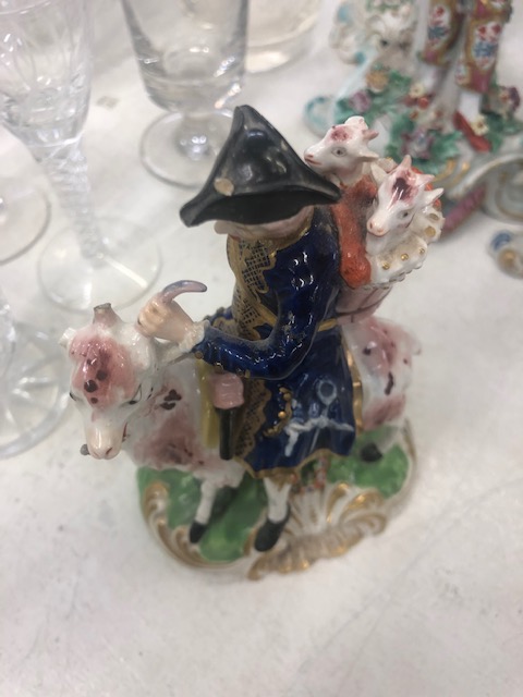 Nine porcelain figures including 18/19th Century Worcester and Derby some damaged - Image 27 of 27