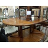 A retro teak dining table