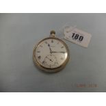 A Bensen 9ct gold cased pocket watch a/f