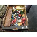 A quantity of assorted cars and other toys