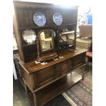 An oak dresser