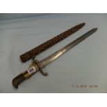 A scarce 1853 pattern Lancaster bayonet,