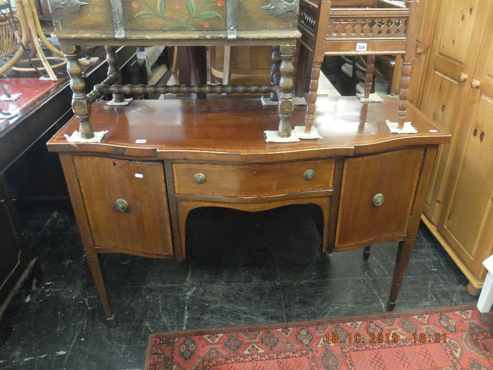 A 19th century mahogany sideboard