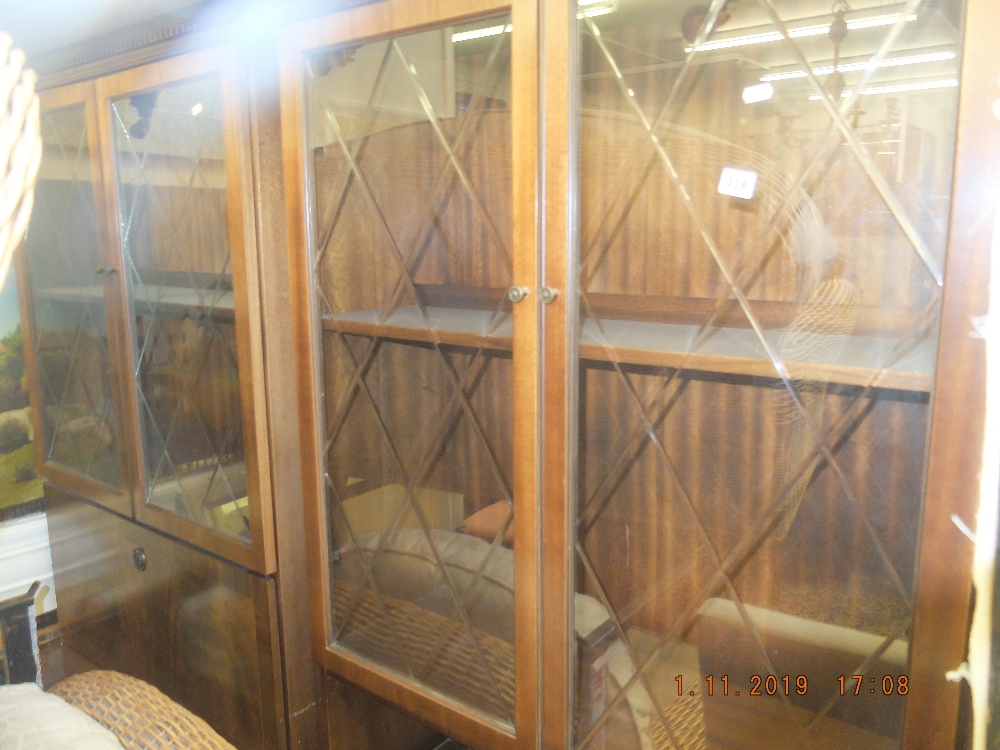 TWO MAHOGANY DISPLAY CABINETS - Image 5 of 5