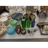 A collection of assorted glassware and chinaware