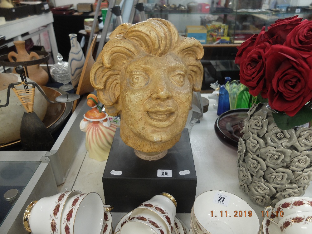 A decorative bust