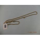 A 14ct gold rope chain and bracelet weight 47 grams