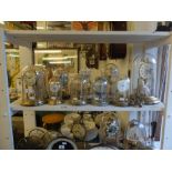 Ten assorted dome clocks A/F