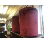 Two velvet stools