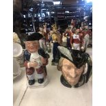 A Victorian Toby jug and Royal Doulton Robin Hood character jug