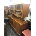 A retro Dyrland tambour front wall unit