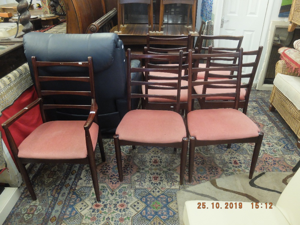 Seven retro chairs - Image 2 of 2