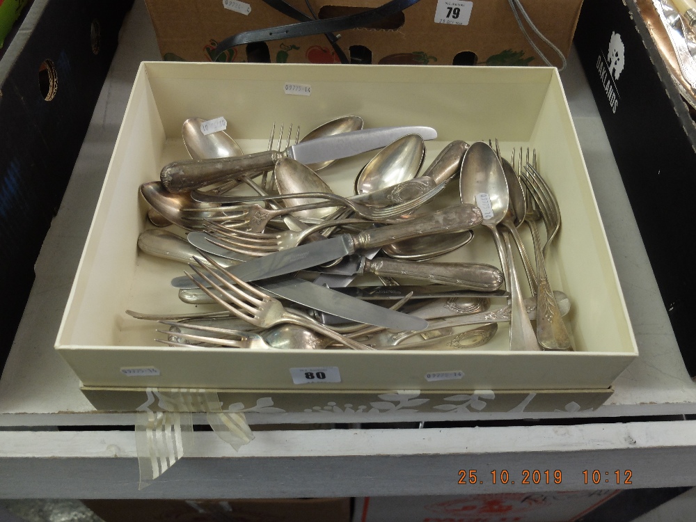 An Armand Frencis part set of French silver plated cutlery