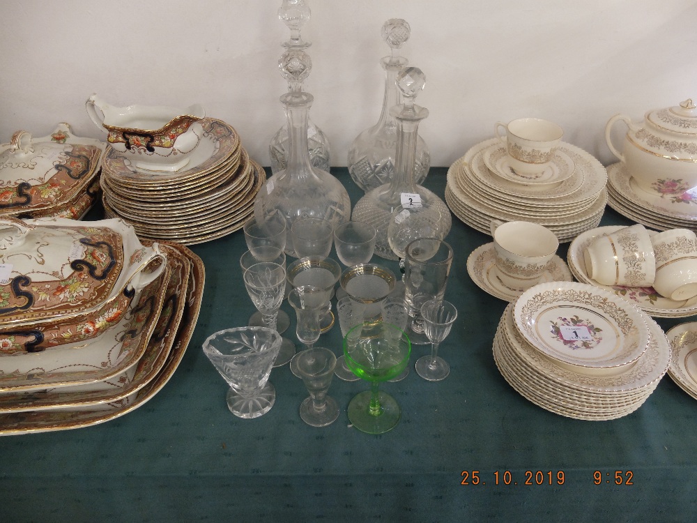 A quantity of assorted glassware including four decanters (A/F) - Image 3 of 3