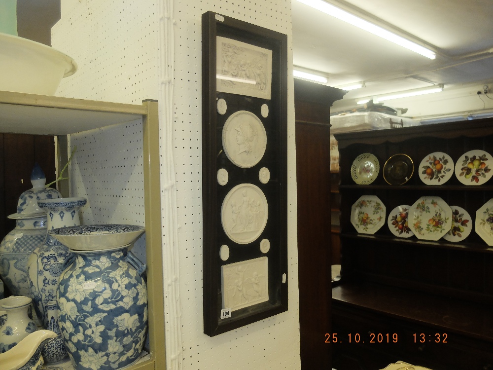 A framed set of classical plaques - Image 2 of 2