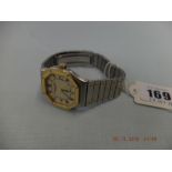 A Mappin & Webb bi colour bracelet watch