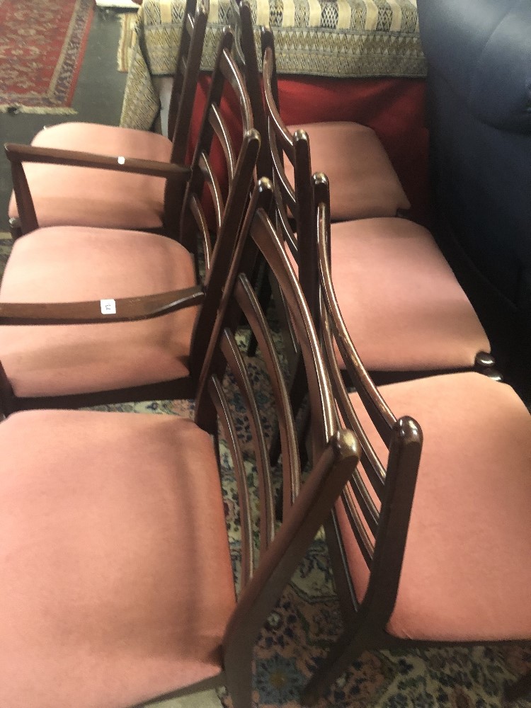 Seven retro chairs