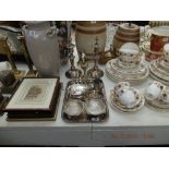 A small quantity of silver plate