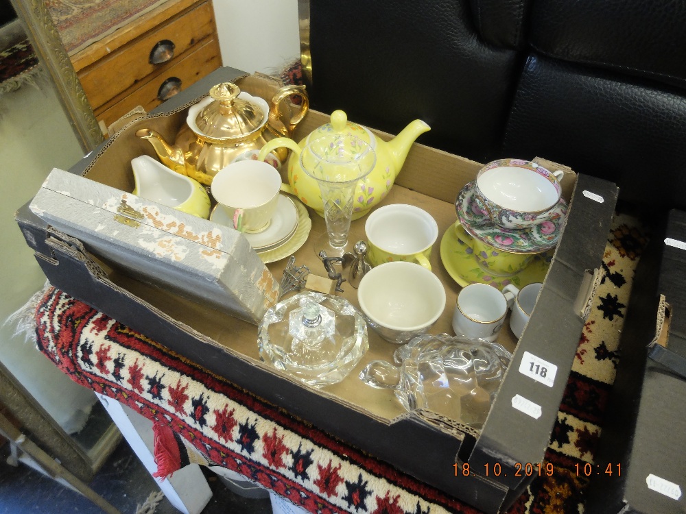 A quantity of china and crystal ware