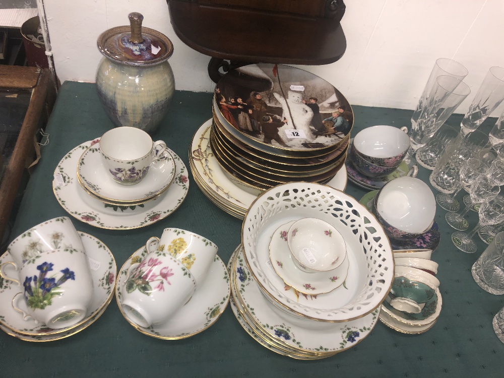 A quantity of assorted trios and other items of chinaware - Image 2 of 2