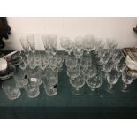 A part suite of Stuart cut crystal glassware