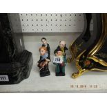 Four Doulton Charles Dickens figures