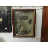 A framed fishing picture