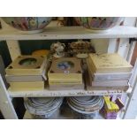 Nine decorative cabinet plates