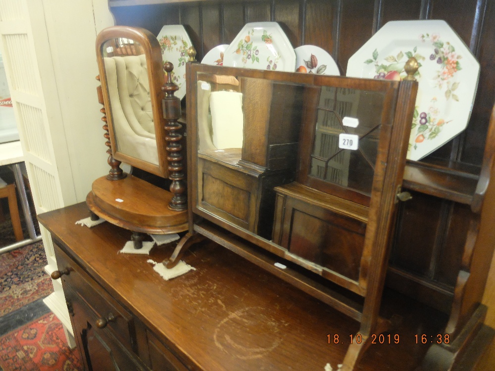 An oak dresser