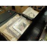 A quantity of assorted etchings/ paintings