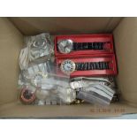 A box of assorted Swiss mechanical movement watches