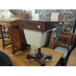 A 19th century mahogany worktable