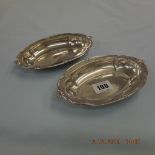 A pair of Cooper Bros hallmarked silver dishes Sheffield 1927 weight 105 grams