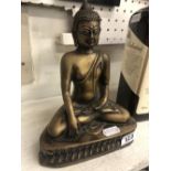 A gilt bronze Buddha