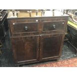 A 19th century mahogany secretaire chest.