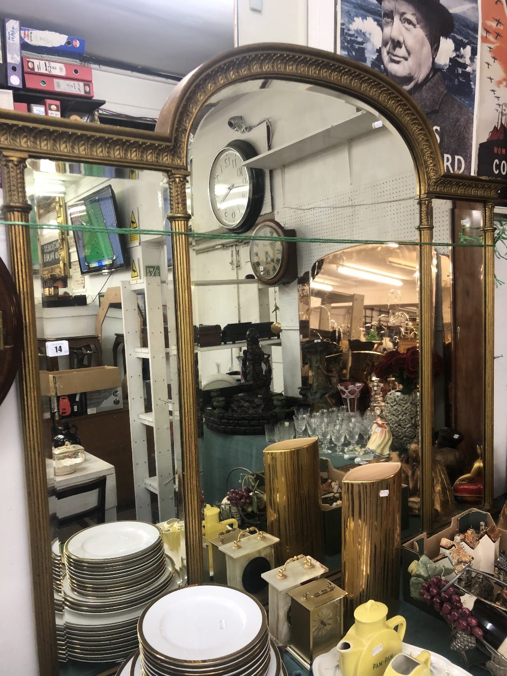 A good quality over mantle mirror.