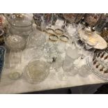 Assorted glassware