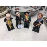 Four Doulton Charles Dickens figures