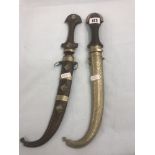 Two Arabic daggers